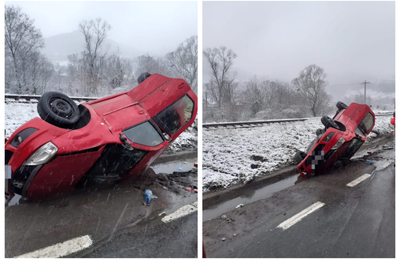 Accident rutier în această dimineață, pe DN1 E60, pe raza localității Bologa