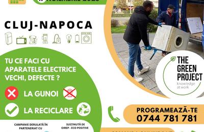 Vineri, 17 noiembrie, în Cluj-Napoca are loc o campanie de colectare a aparatelor electrice