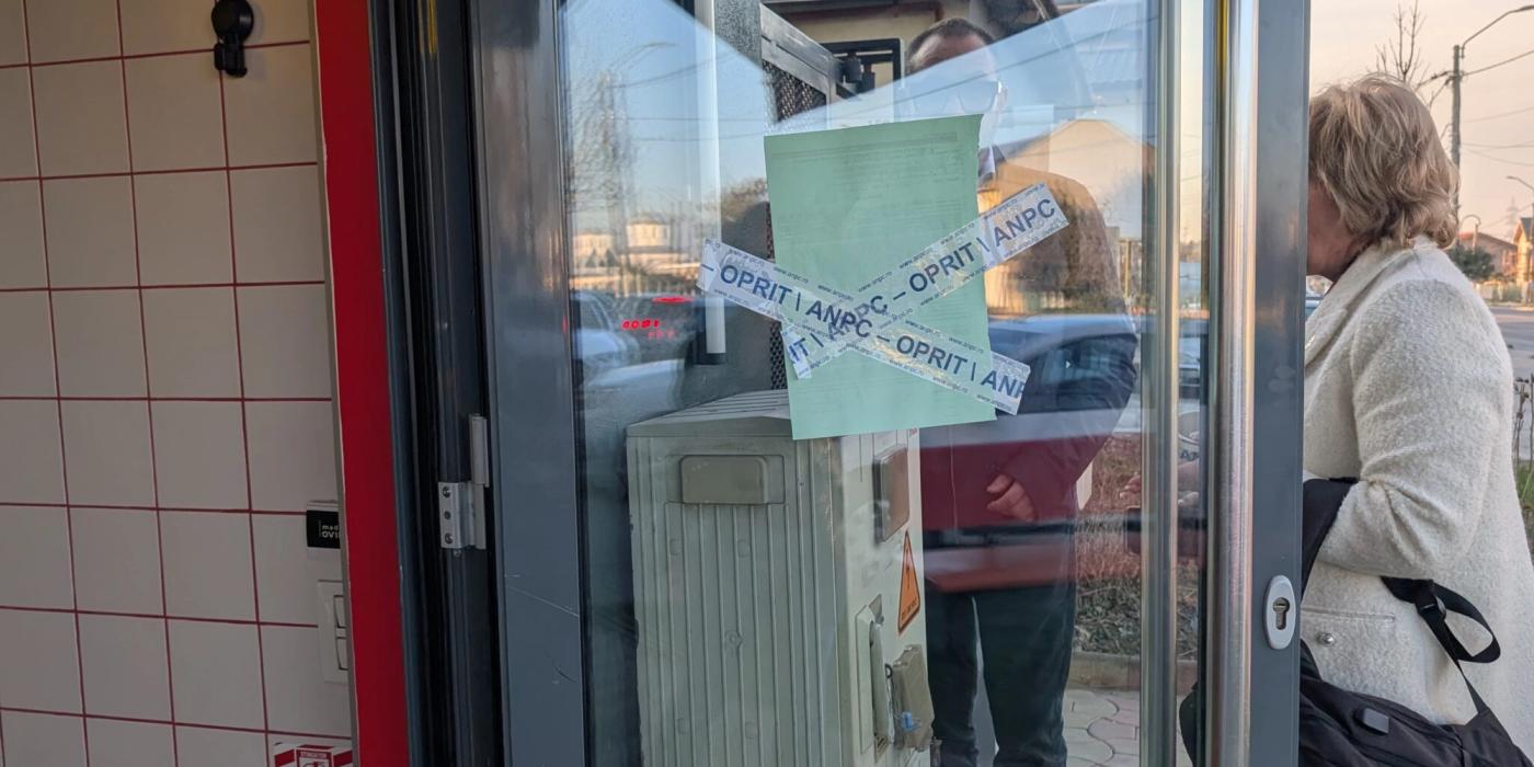 Restaurantul Nora din Ovidiu, închis temporar de Protecția Consumatorilor pentru nereguli majore și obstrucționarea controlului