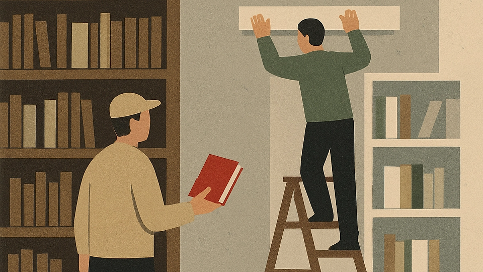 Refacerea unei biblioteci vechi cu finisaje moderne