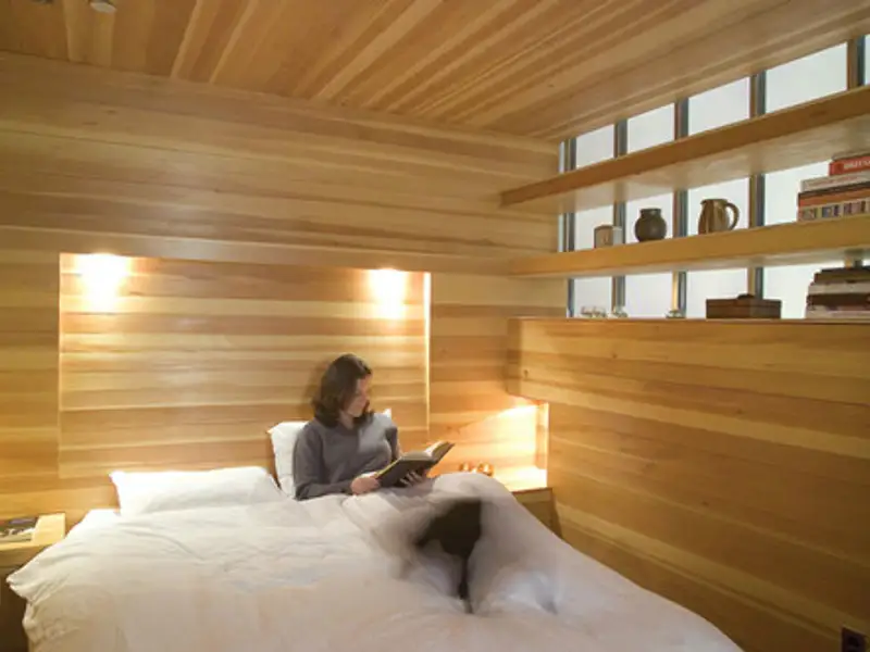 15 modele de dormitoare in care a fost integrat lemnul