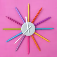 Ceas de perete din carioci, proiect DIY de weekend