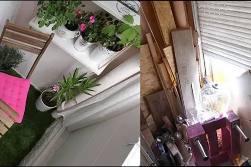 Renovarea totala a unui balcon mic