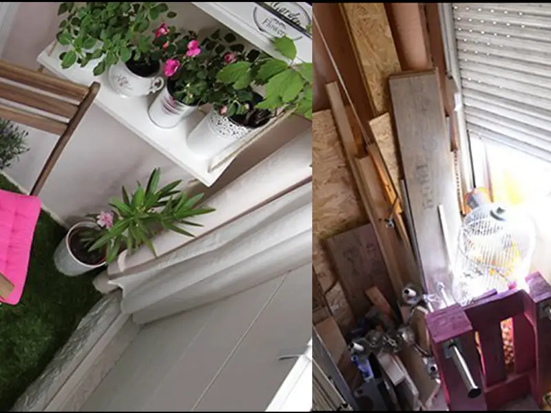 Renovarea totala a unui balcon mic