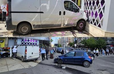 Accident rutier, în această după-amiază, în cartierul clujean Mărăști