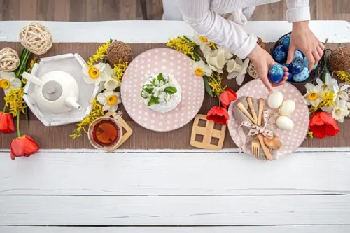 Aranjamente DIY de pus pe masă în ziua de Paști