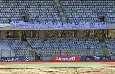 Peluza ”Șepcile Roșii” a trimis un avertisment către reprezentanții Consiliului Județean Cluj