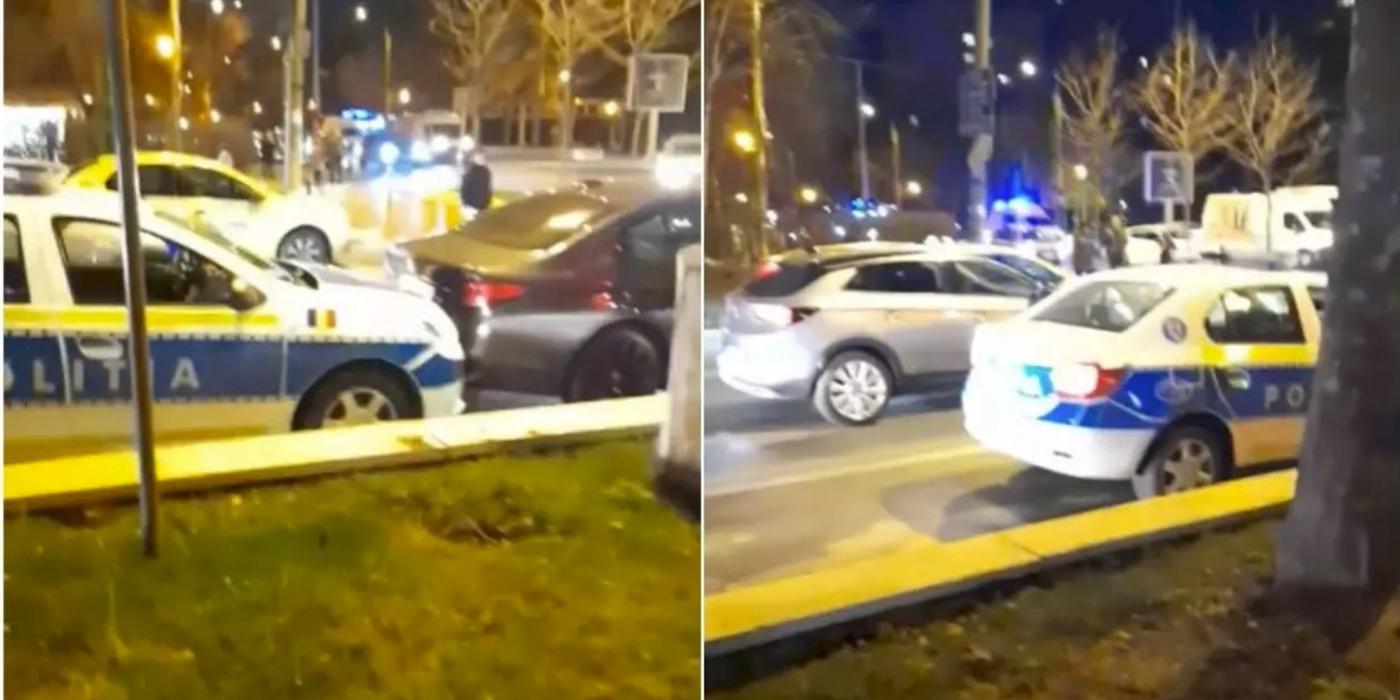 Accident rutier marți seară, în Sectorul 3 din București între o autospecială a Poliției și o mașină