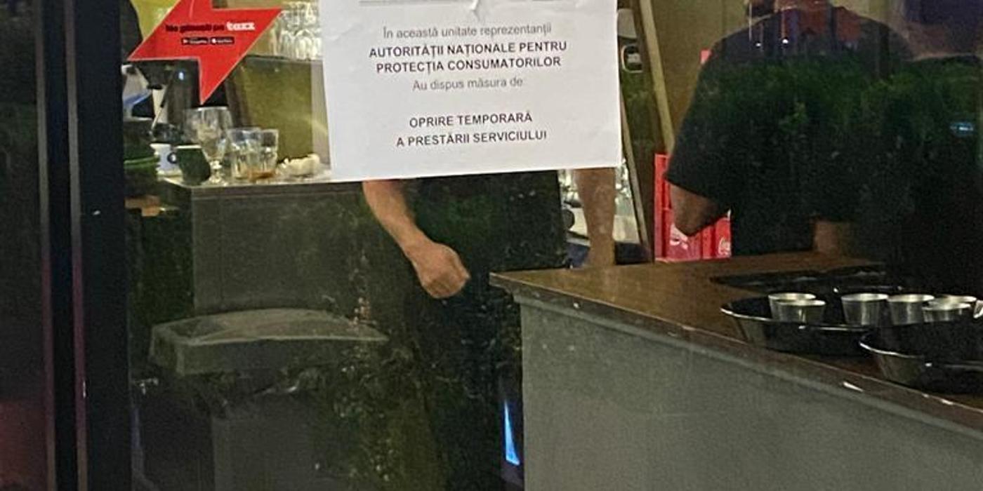 Amendă de 15.000 de lei şi oprirea temporară a activităţii restaurantului Taverna Racilor din Timişoara, în urma unui control al comisarilor de la Protecţia Consumatorului