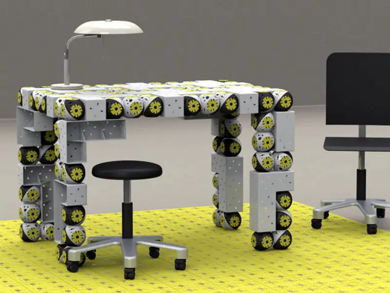 Inventie Incredibila! Roboti care se transforma in mobila! (VIDEO)