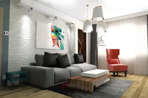 Un mix original de stiluri in amenajarea unui apartament de 77mp