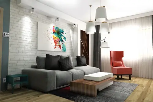 Un mix original de stiluri in amenajarea unui apartament de 77mp