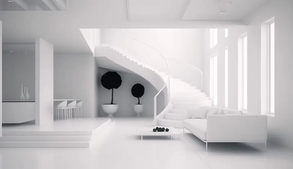 Holul alb: Un spațiu luminos și primitor