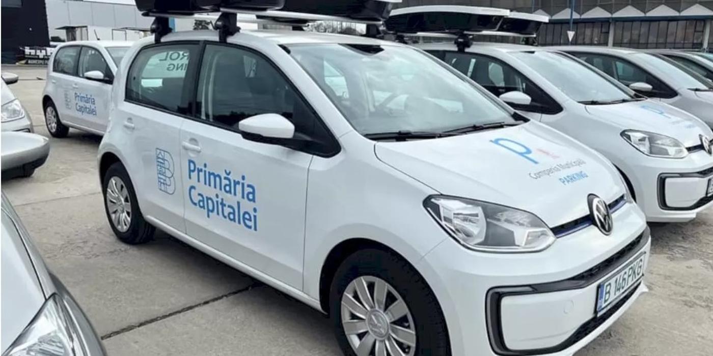 Noile mașini electrice ale Primăriei Capitalei, dotate cu camere de filmat, vor monitoriza plata parcării în București
