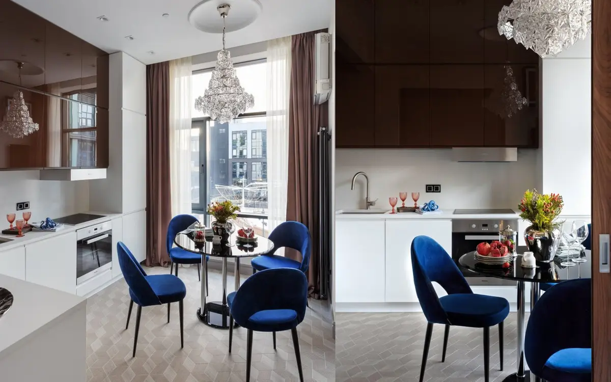 Studio de 40 mp transformat intr-un apartament elegant de doua camere