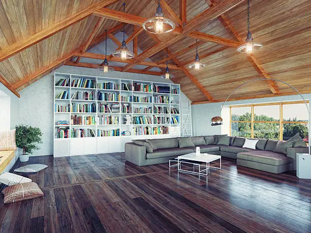6 Unique Library Design Ideas for an Attic Space