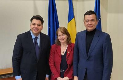 Sorin Grindeanu, discuţii cu ambasadorii Statelor Unite în România şi Grecia: Am discutat despre conectivitatea în regiune, pe axa nord-sud/ Am reamintit în acest context nevoia de a se asigura navigabilitatea Dunării