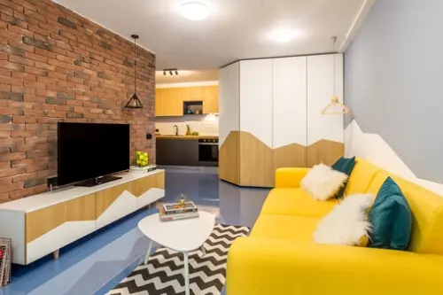 Garsoniera din Bucuresti transformata intr-un apartament de doua camere