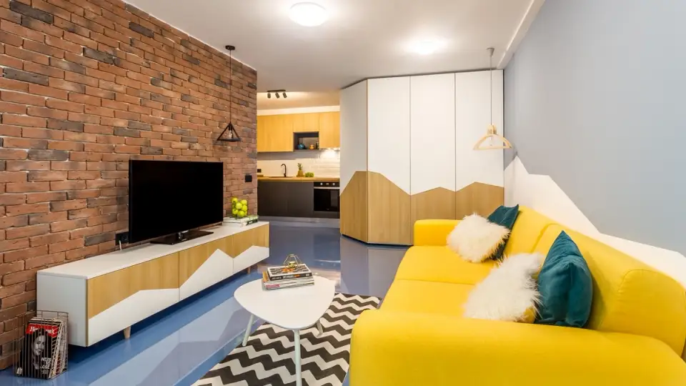 Garsoniera din Bucuresti transformata intr-un apartament de doua camere