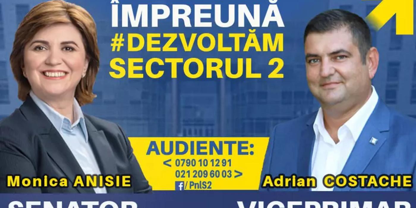 Liberala Monica Anisie, acuzată într-un document intern că i-a cerut primarului USR Sector 2 să îi retragă atribuțiile unui viceprimar PNL