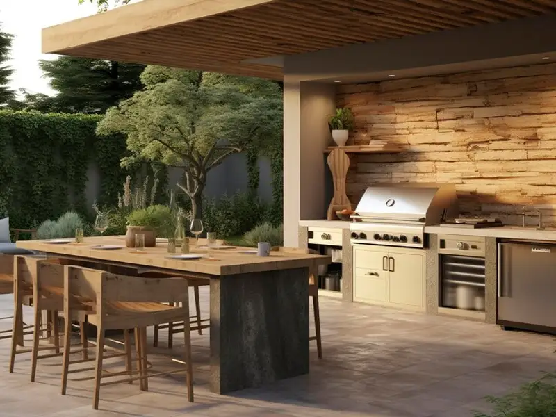 Idei inedite de amenajare a unei bucătării în aer liber