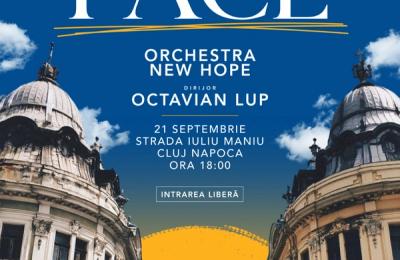 Ritmul păcii în inima Clujului. Orchestra New Hope transformă Strada în Oglindă într-o scenă simfonică