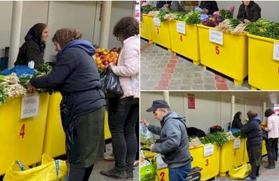În patru piețe din Sectorul 6 al Capitalei au fost amplasate tarabe sociale