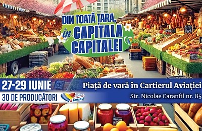 Piața volantă din Aviației revine în acest weekend cu bunătăți de la 30 de producători locali