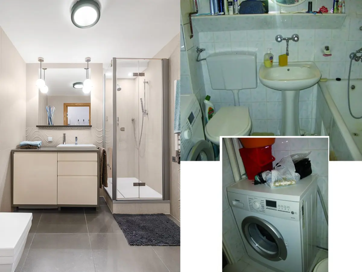 Transformarea unui apartament de 2 camere foto inainte si dupa