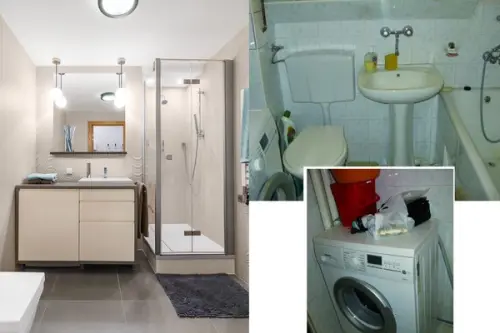 Transformarea unui apartament de 2 camere foto inainte si dupa