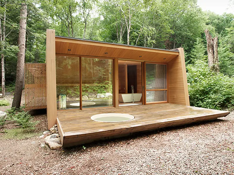 La Luge o casa de vacanta flexibila dintr-o zona rurala din Quebec