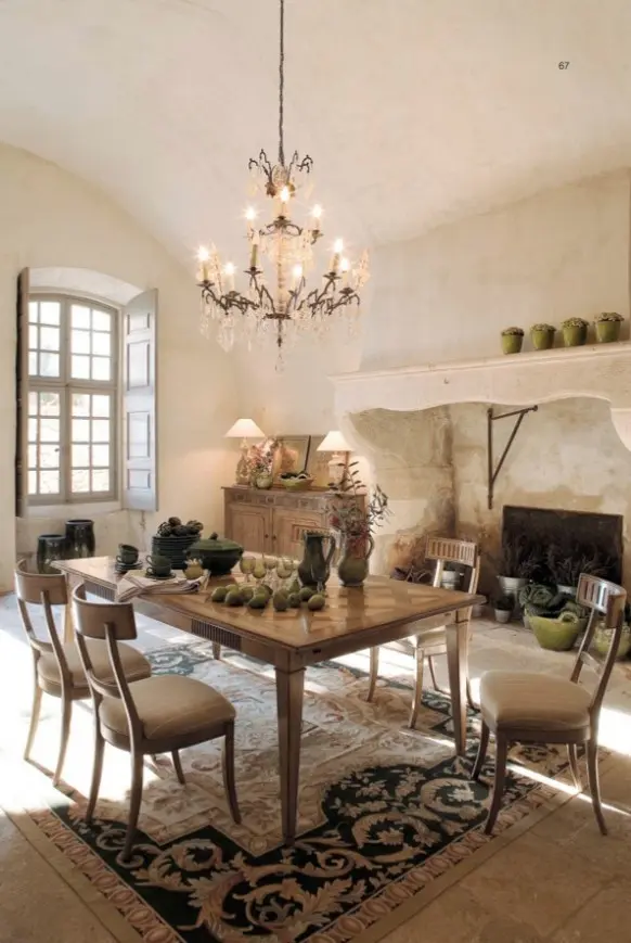 Mobilier rustic pentru dining room