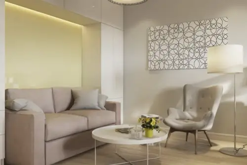 Apartament de 38 metri patrati optimizat pentru un locuit confortabil