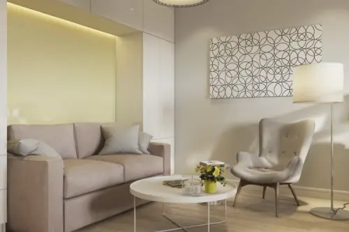 Apartament de 38 metri patrati optimizat pentru un locuit confortabil