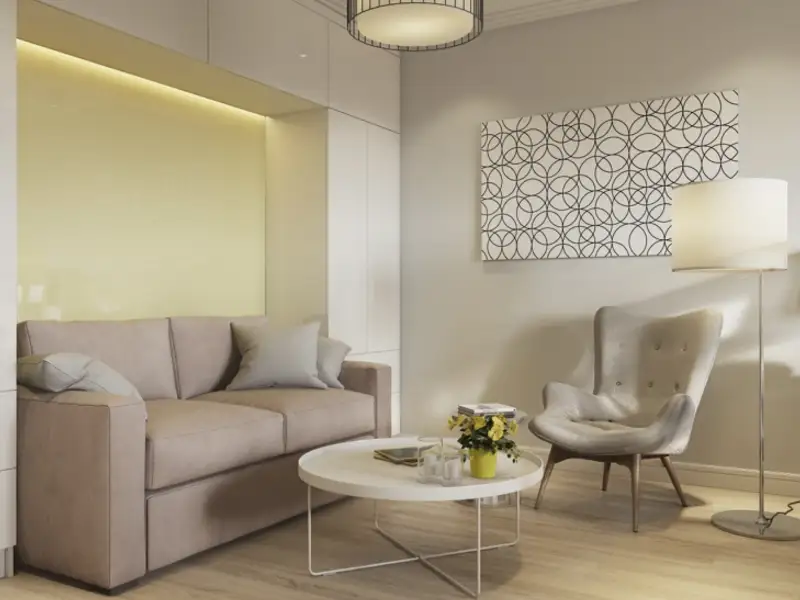 Apartament de 38 metri patrati optimizat pentru un locuit confortabil