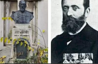 S-a bustul de la mormântul Amiralului Vasile, din cimitirul Bellu