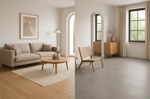 Gresie sau parchet în living? Avantaje, dezavantaje și cum alegi ce ți se potrivește