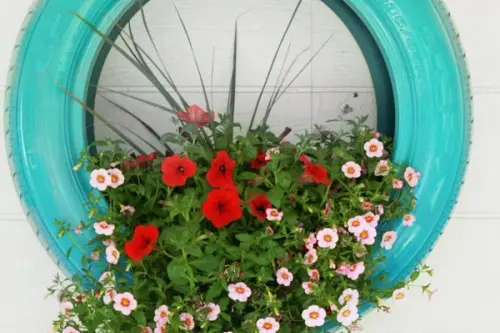 Reciclarea creativa a cauciucurilor – 11 idei
