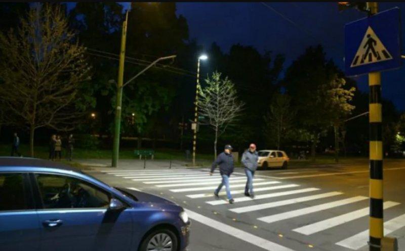 Proiectul cu finanțare europeană privind iluminarea trecerilor pentru pietoni pe drumurile județene clujene