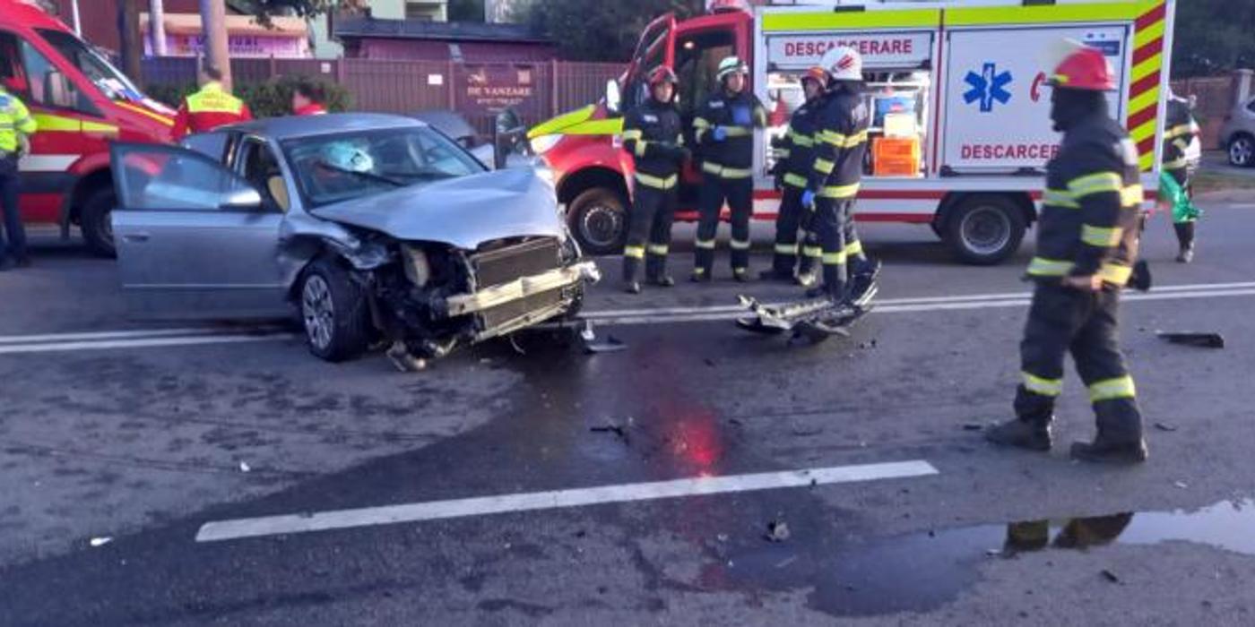 Accident rutier grav, în această dimineață, pe strada Corneliu Coposu din Cluj-Napoca