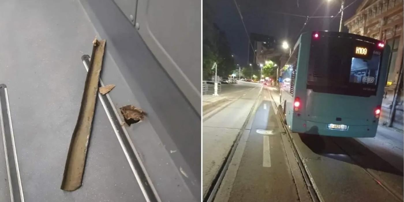 Șinele de tramvai din București continua să fie un pericol pentru șoferi și pentru călători