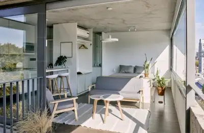 Expanding the Living Room onto the Balcony: An Ingenious Solution for More Space and Light