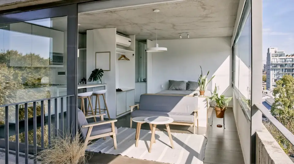 Expanding the Living Room onto the Balcony: An Ingenious Solution for More Space and Light