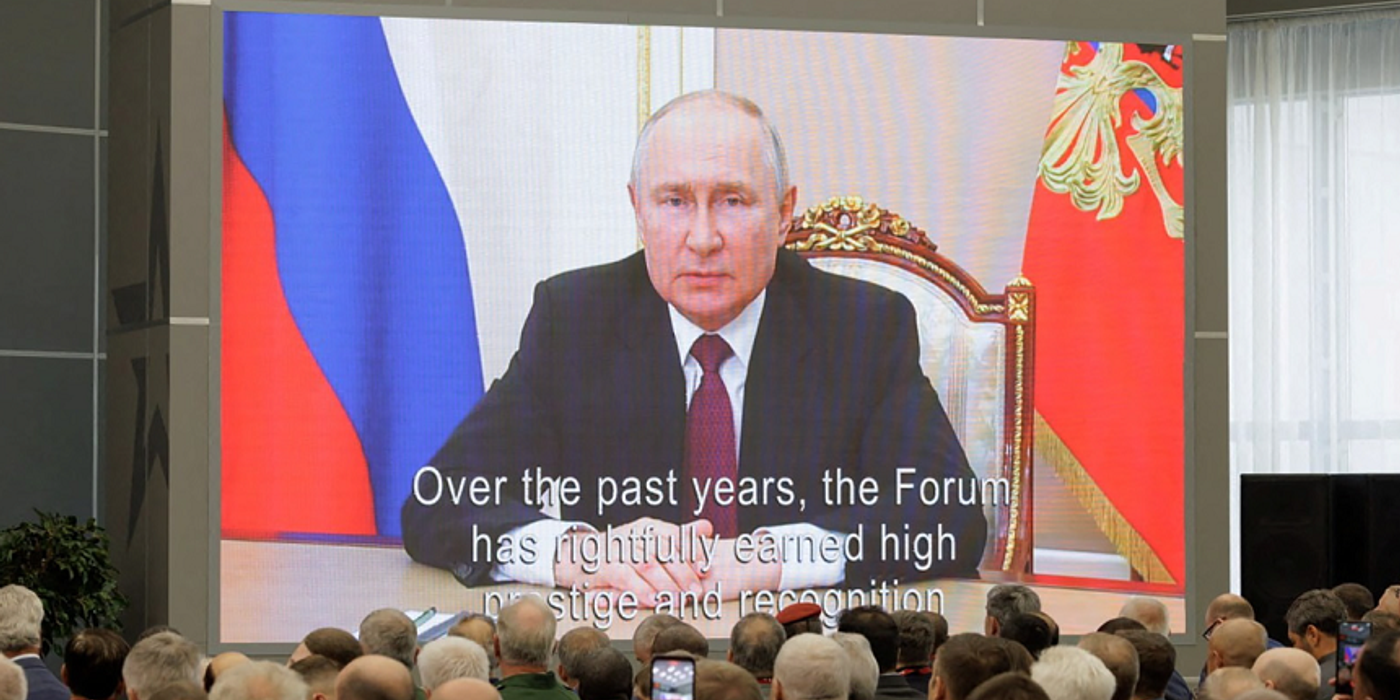 Rusia, deschisă cooperării militare cu alte ţări, anunţă Putin în deschiderea Forumului Armata-2023