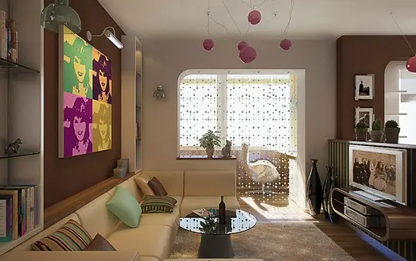 Un mic apartament decorat in stil disco