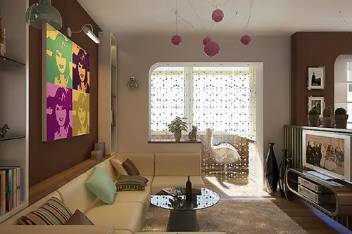 Un mic apartament decorat in stil disco