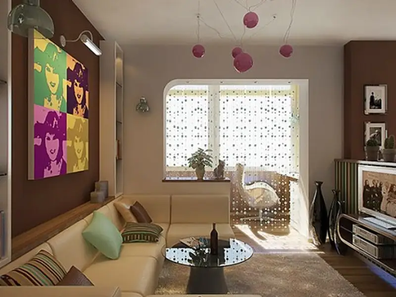 Un mic apartament decorat in stil disco