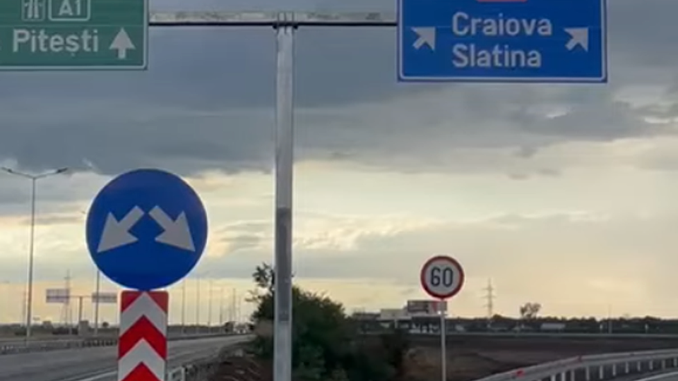 De azi, de la București la Craiova, doar pe drum de mare viteză, s-au deschis ultimii 12 km ai Drumului Expres Craiova–Pitești