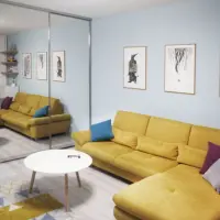 Amenajare colorata intr-o garsoniera din Bucuresti