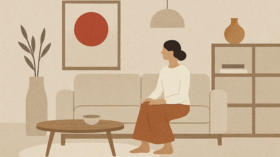 Cum amenajezi un living Japandi cu materiale naturale și texturi calde